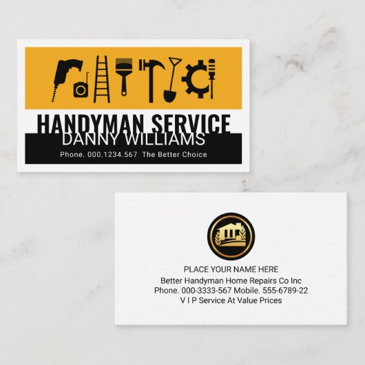 Creative Handyman Tools Layers 名刺 (正面/裏面)