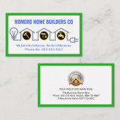 Creative Home Handyman Tools Circuit Wiring 名刺 (正面/裏面)