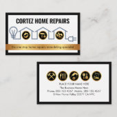 Creative Home Handyman Tools Circuit Wiring 名刺 (正面/裏面)