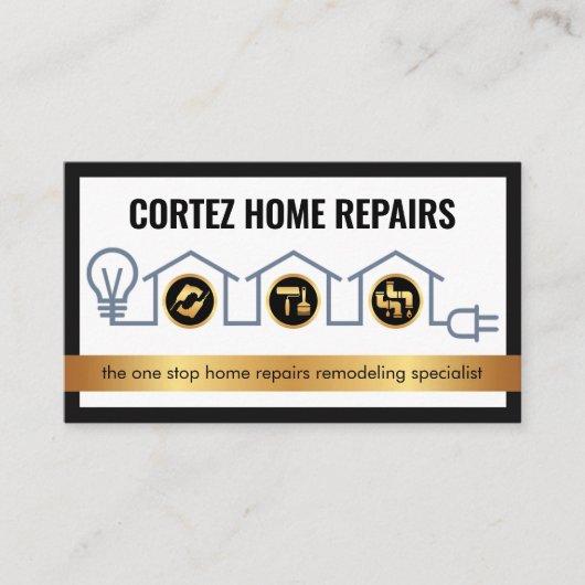 Creative Home Handyman Tools Circuit Wiring 名刺 (正面)