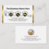 Creative Home Handyman Tools Circuit Wiring 名刺 (正面/裏面)