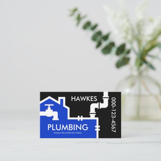 Creative Home Plumbing Pipes System 名刺 (スタンド正面)