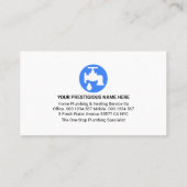 Creative Leaking Plumber Faucet Plumbing 名刺 (裏面)