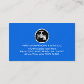 Creative Leaking Plumber Pipe Plumbing Works 名刺 (裏面)