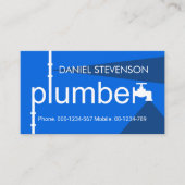 Creative Leaking Plumber Pipe Plumbing Works 名刺 (正面)