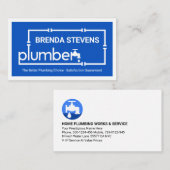 Creative Leaking Plumber Pipe System  名刺 (正面/裏面)