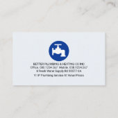 Creative Leaking Plumbing Pipe Signage 名刺 (裏面)