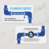 Creative Leaking Water Pipes Plumber 名刺 (正面/裏面)