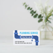 Creative Leaking Water Pipes Plumber 名刺 (スタンド正面)