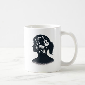 Creative Mind Silhouette | Personalized Artistic コーヒーマグカップ