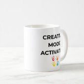 Creative Mode Activated – Teacher Coffee Mug コーヒーマグカップ (正面右)