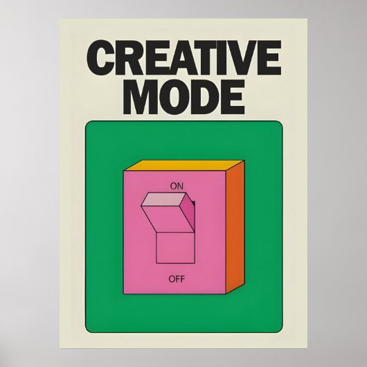 Creative Mode | Decorative Poster ポスター (正面)