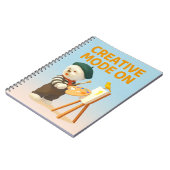 Creative Mode On: Painter Bichon Dog Artist Art ノートブック (左側)