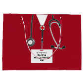 Creative Nurse Graduation Large Gift Bag ラージペーパーバッグ (裏面)