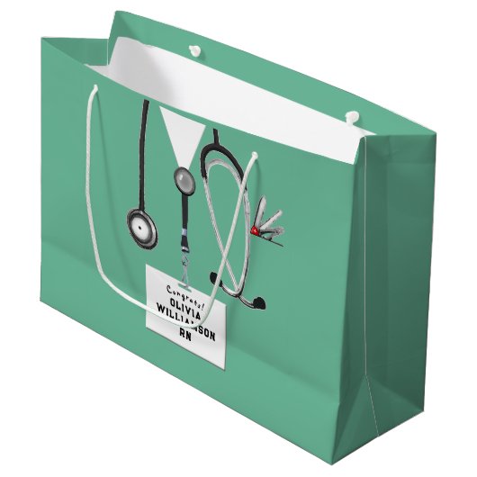 Creative Nurse Graduation Large Gift Bag ラージペーパーバッグ (正面アングル)