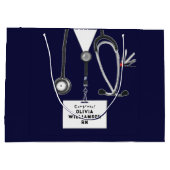 Creative Nurse Graduation Large Gift Bag ラージペーパーバッグ (裏面)