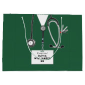 Creative Nurse Graduation Large Gift Bag ラージペーパーバッグ (裏面)