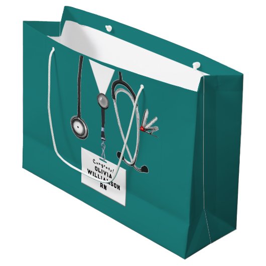 Creative Nurse Graduation Large Gift Bag ラージペーパーバッグ (正面アングル)