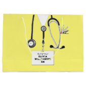 Creative Nurse Graduation Large Gift Bag ラージペーパーバッグ (裏面)