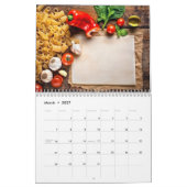 Creative Pasta Recipes & Photo Notes Calendar カレンダー (3月 2027)