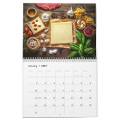 Creative Pasta Recipes & Photo Notes Calendar カレンダー (1月 2027)
