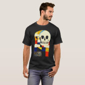 Creative Patchwork Skull Abstract Shapes Artful Gr Tシャツ (正面フル)