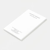 Creative Plain Simple White Attractive Stylish ポストイット (アングル)