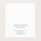 Creative Plain Simple White Attractive Stylish 名刺 (外部フラット)