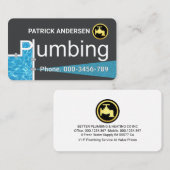 Creative Plumbing Pipes Leaking Faucet 名刺 (正面/裏面)