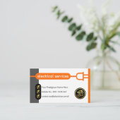 Creative Power Plug Line Circuit Electrician 名刺 (スタンド正面)