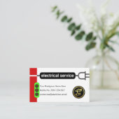 Creative Power Plug Line Circuit Electricity 名刺 (スタンド正面)