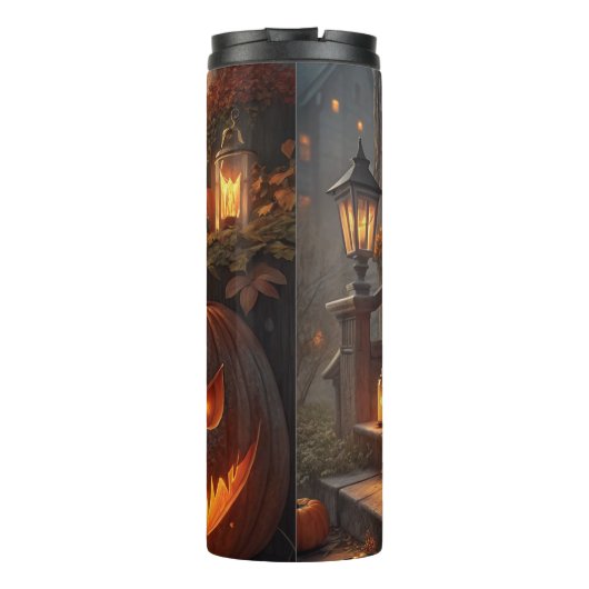 Creative Pumpkin Decorations for a Spooky Hallowee タンブラー (裏面)