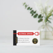 Creative Red Power Plug Line Circuit 名刺 (スタンド正面)