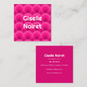 Creative Retro-inspired  スクエア名刺 (正面/裏面)