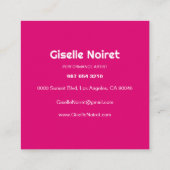 Creative Retro-inspired  スクエア名刺 (裏面)