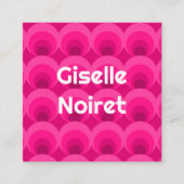 Creative Retro-inspired  スクエア名刺 (正面)