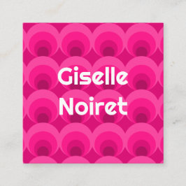 Creative Retro-inspired  スクエア名刺