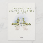 Creative Romantic Wedding Invitation – Personalize 招待状 (裏面)