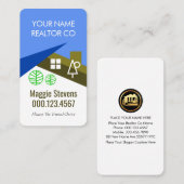 Creative Roof Blue Sky Tree Landscape 名刺 (正面/裏面)