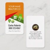 Creative Roof Landscape Realtor Building 名刺 (正面/裏面)