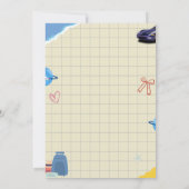 Creative Scrapbook Vision Board Girls Night Party 招待状 (裏面)