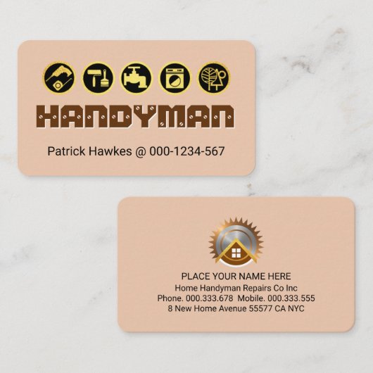 Creative Screwed HANDYMAN Tools  名刺 (正面/裏面)