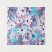 Creative seamless watercolor pattern of plants, He タペストリー (正面(横))