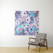 Creative seamless watercolor pattern of plants, He タペストリー (インサイチュ(横))