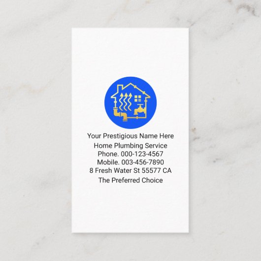 Creative Silver Piping Faucet Frame 名刺 (裏面)