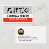 Creative Simple Handyman Tools Layer 名刺 (正面/裏面)