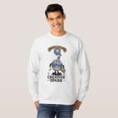 Creative Spark Magic Potion Retro Artist Mascot Tシャツ (正面フル)