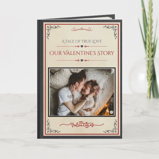 Creative Storybook Photo Husband Valentine’s Day カード (正面)