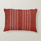Creative Ticking Stripe – Heritage Rust アクセントクッション (裏面)