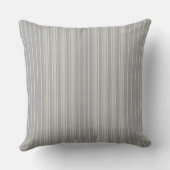 Creative Ticking Stripe –  Wash Grey クッション (裏面)